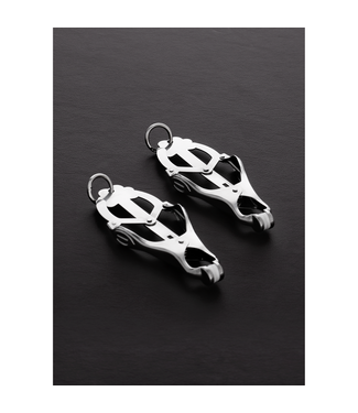 Steel by Shots 2 Squeezer Clover Nippelklemmen mit Ring – Komfort & Spannung erleben
