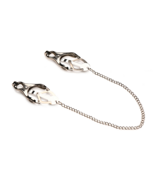 XR Brands XR Brands Spiked Clover Tepelklemmen Met Verstelbare Ketting En Rubber Spikes