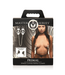 XR Brands Primal Spiked Clover Nipple Clamps for Intense BDSM Stimulation
