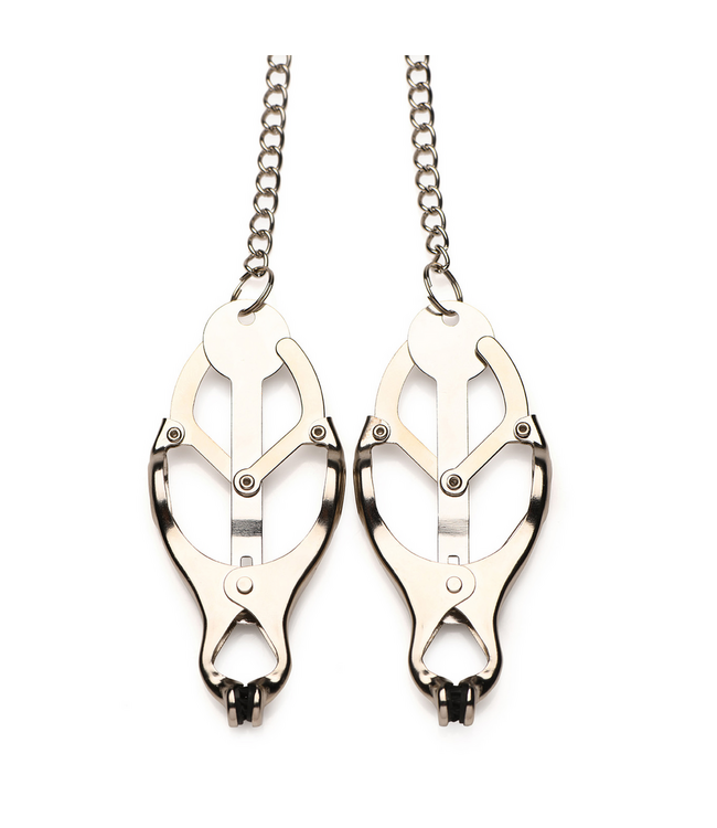 XR Brands Primal Spiked Clover Nippelklemmen – Intensives BDSM-Erlebnis mit Stil