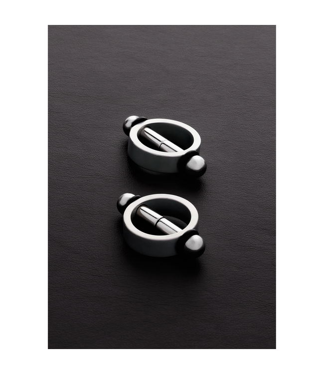 Steel by Shots Adjustable Magnetic Nipple Clamps for Intense BDSM Pleasure