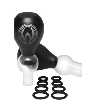XR Brands Nipple Amplifier Bulbs Piramide Met Verstelbare O-Ringen Voor Tepelvergroting