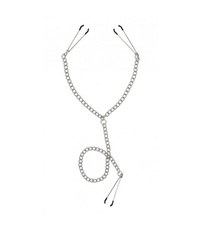 XR Brands Anais Y-Style Nippel-Klitoris-Klammern mit verstellbarem Druck für Stimulation