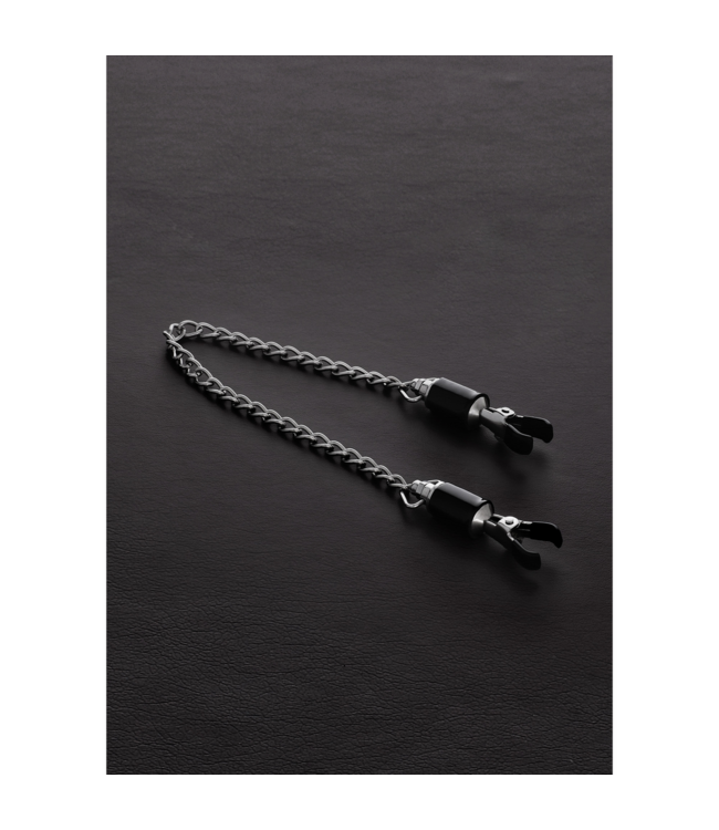 Steel by Shots Luxuriöse Fass-Tittenklammern aus Edelstahl mit verstellbarer Kette