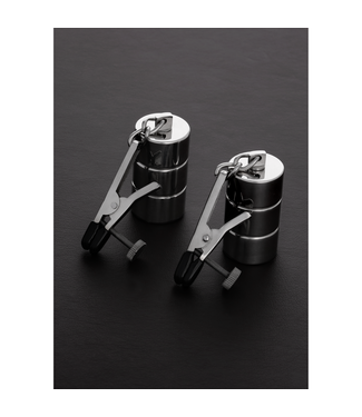 Steel by Shots Verstellbare Alligator-Nippelklemmen mit flexibel anpassbaren Gewichten