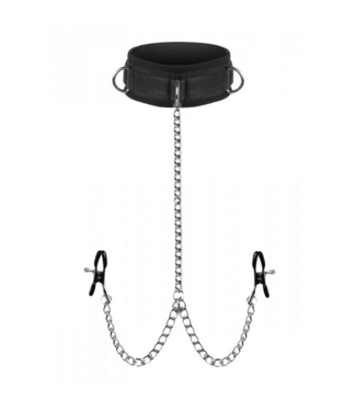 XR Brands Master Series Submission Halsband & Nippelklemmen Set – Komfort & Stil