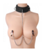 XR Brands Master Series Collar & Clamp Set – Comfortabele Submission Kraag Met Tepelklem