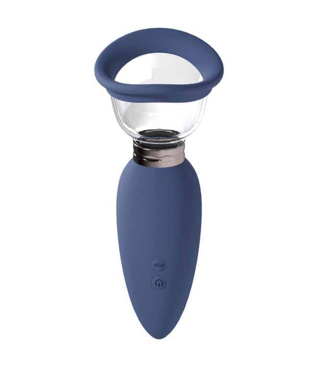 Pumped AROUSING Rechargeable Breast & Vulva Pump - Blue by Shots
