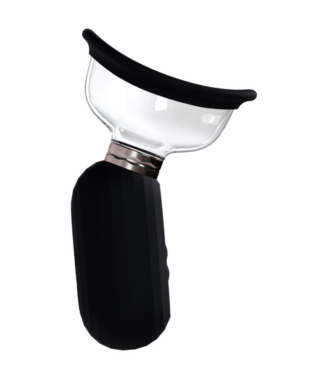 Pumped DAZZLING Wiederaufladbare Vakuumpumpe für Brust und Vulva – Ergonomisch Schwarz