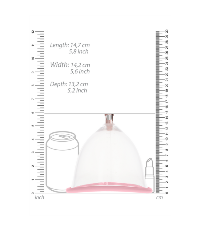 Pumped Comfortable Large Breast Pump Set - Efficient Vacuum Suction Cups