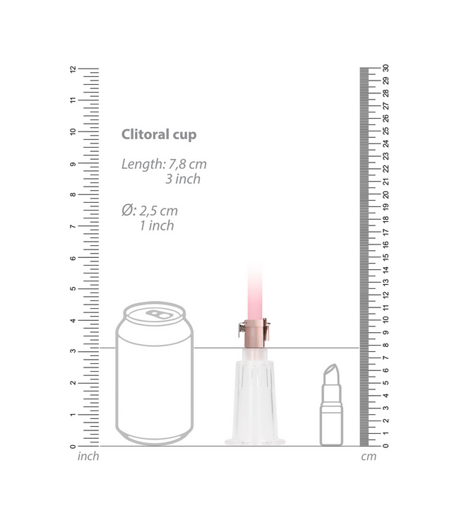 Pumped Clitorale En Tepelpomp Set Medium Met Handmatige Zuigkrachtregeling