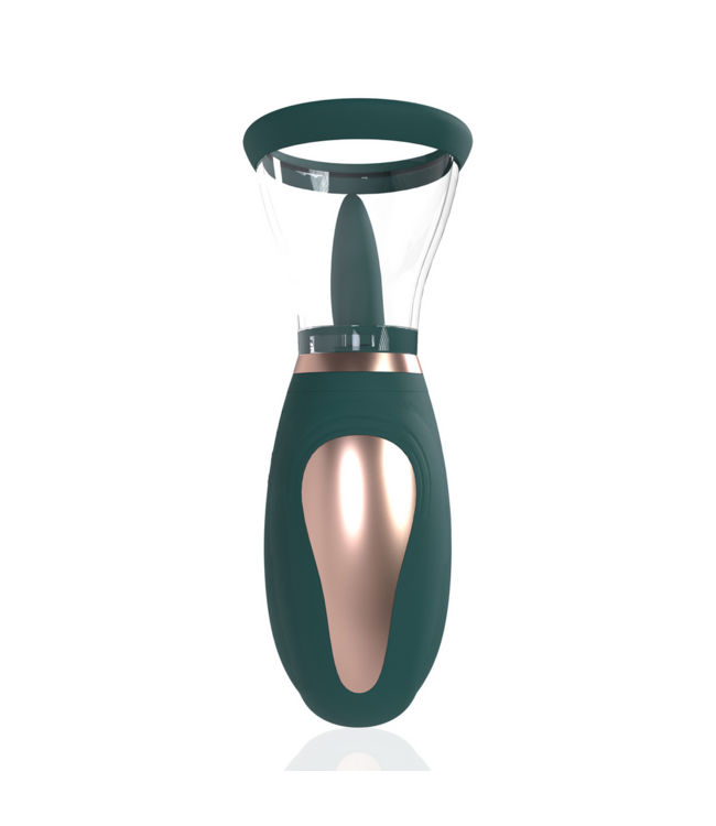 Pumped Pumped Shots Oplaadbare Siliconen Vacuüm Borst- en Vulvapomp Bosgroen