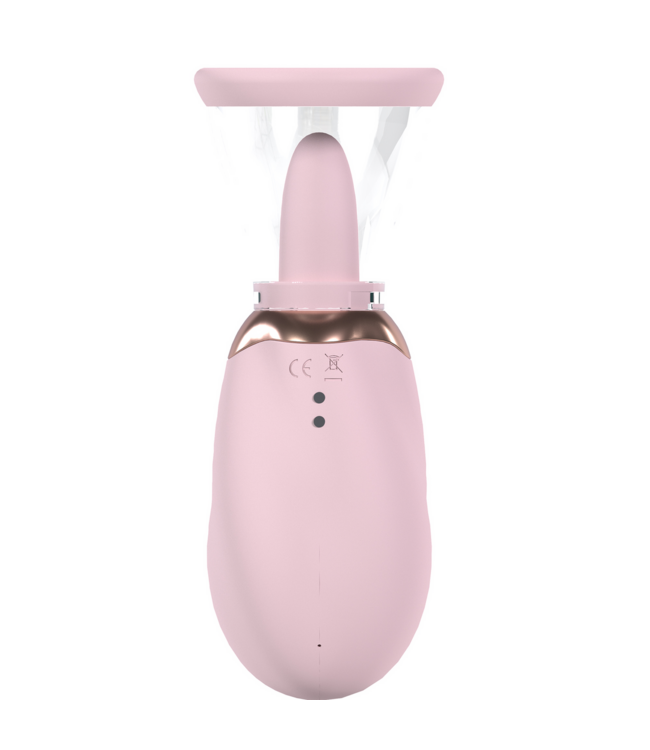 Pumped Pumped Shots Oplaadbare Siliconen Vacuüm Vulva- en Borstpomp Roze
