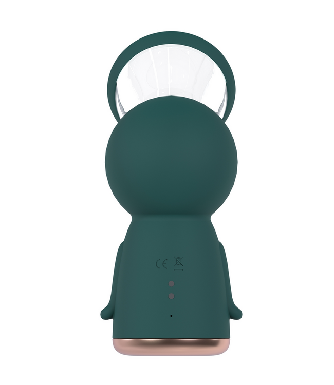Pumped Exquisite Forest Green Rechargeable Vulva & Breast Pump - Firming Set