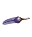XR Brands Ultra-Soft Silicone Feather Tickler: Vibrating Pleasure in Purple