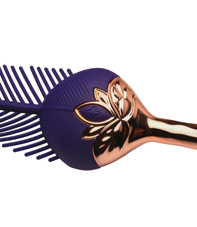 XR Brands Vibrerende Siliconen Veer Paars Met Flexibel Ontwerp - XR Brands