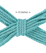 Ouch! Silky Soft 10M Blue Polyester Bondage Rope for Intense Experiences