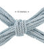 Ouch! Silky Soft 10M Powder Blue Polyester Bondage Rope for Sensual Play