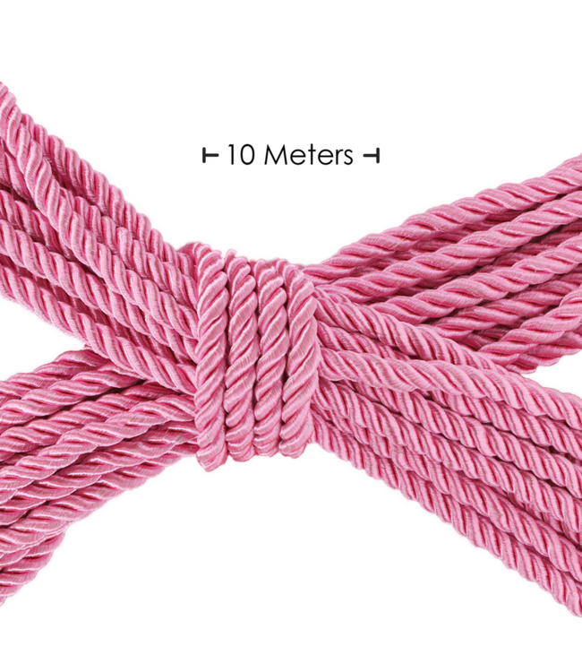 Ouch! Japans Zijdezacht Polyester Bondagetouw 10 Meter Roze
