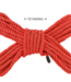 Ouch! Silky Soft 10M Red Polyester Bondage Rope - Strong & Hypoallergenic