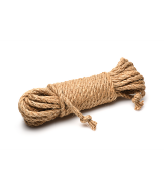 XR Brands Natuurlijk Jute Touw 7,6M – Sterk en Duurzaam Bondage Touw