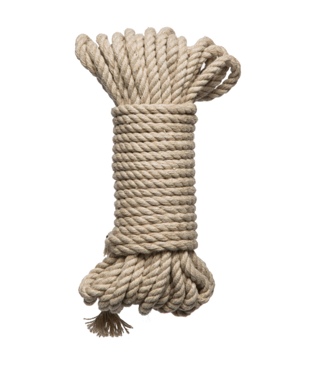 Doc Johnson Hanfseil 6 mm – Robustes 30 ft Bindematerial für sicheres Bondage & Shibari