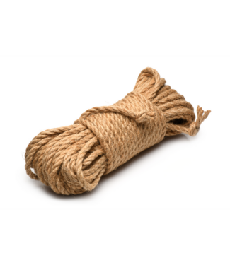 XR Brands Natural Jute Bondage Rope 15.2M - Strong & Durable for Enthusiasts