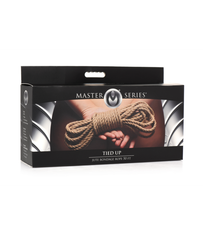 XR Brands Natuurlijk Jute Touw 15,2 M Voor Bondage En Ambacht – Sterk & Duurzaam