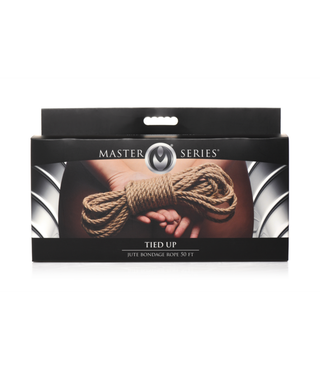 XR Brands Natural Jute Bondage Rope 15.2M - Strong & Durable for Enthusiasts