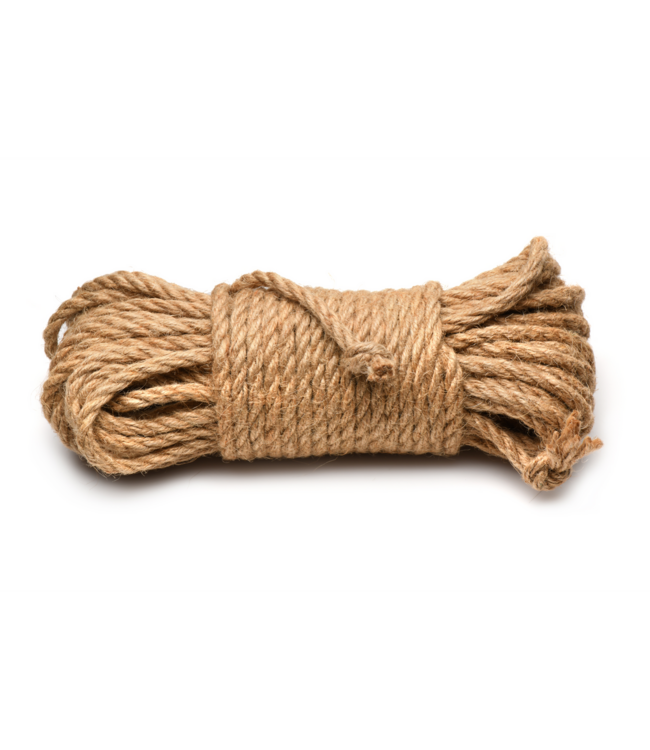 XR Brands Natuurlijk Jute Touw 15,2 M Voor Bondage En Ambacht – Sterk & Duurzaam