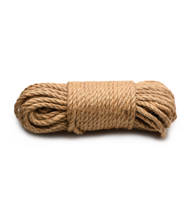 XR Brands Natural Jute Bondage Rope 15.2M - Strong & Durable for Enthusiasts