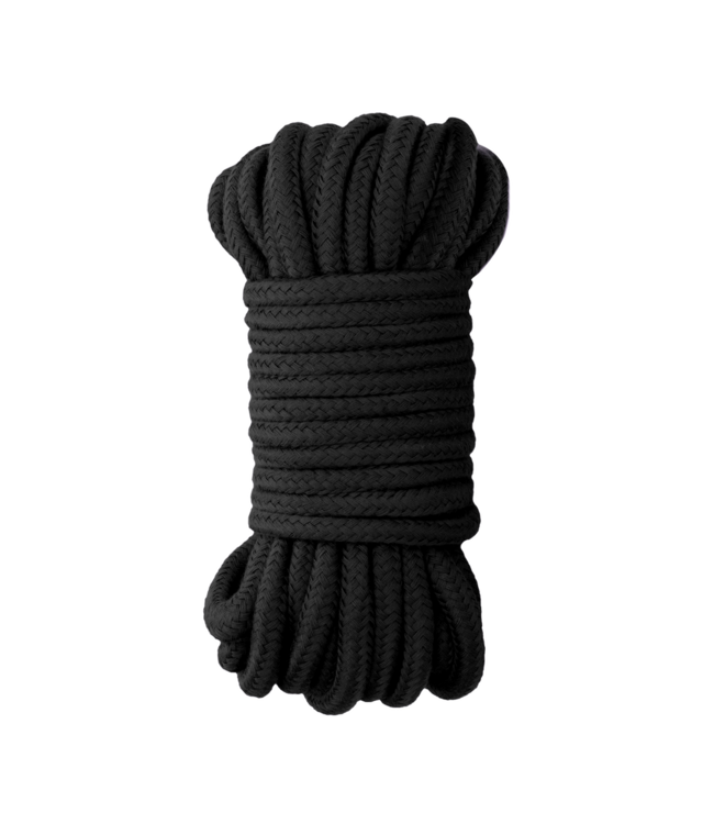 Ouch! Ultrasoft Zwart Polyester Bondage Touw 10M Voor Rollenspel