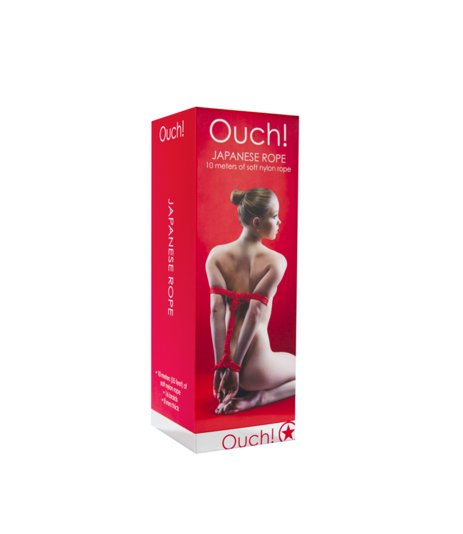 Ouch! Nylon Bindtouw 10 Meter Rood Voor Veilige Bondage Spelen