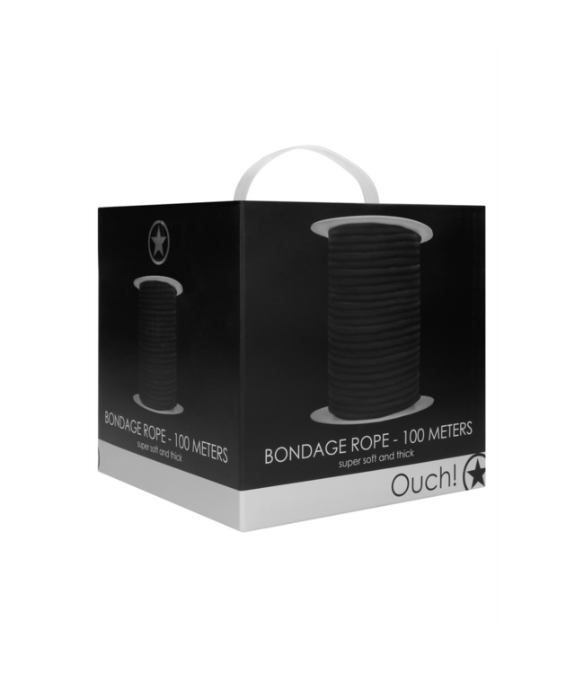 Ouch! 100M Japanese Bondage Rope - Soft Cotton for Seductive Ties