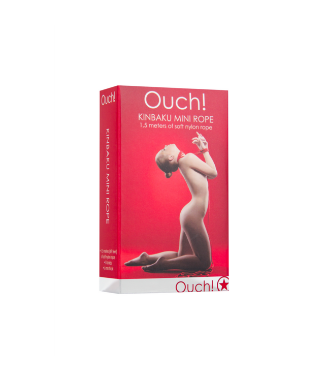 Ouch! Ouch! by Shots Rood Nylon Mini Bondage Touw Set Voor Controle En Passie