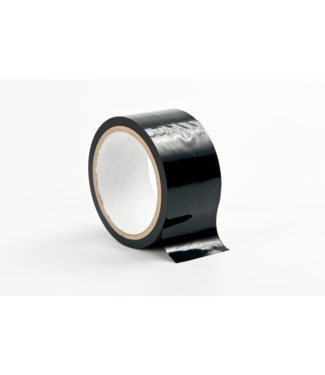 Ouch! PVC Niet-Klevende Bondage Tape 20 Meter Zwart – Comfortabel & Duurzaam