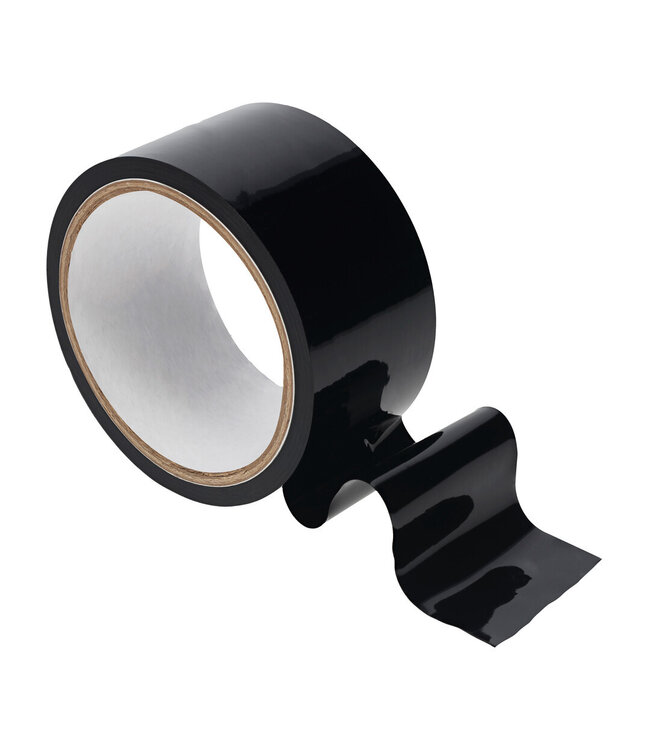 Ouch! PVC Klittape Zwart 20M – Huidvriendelijke Niet-Plak Bondagetape