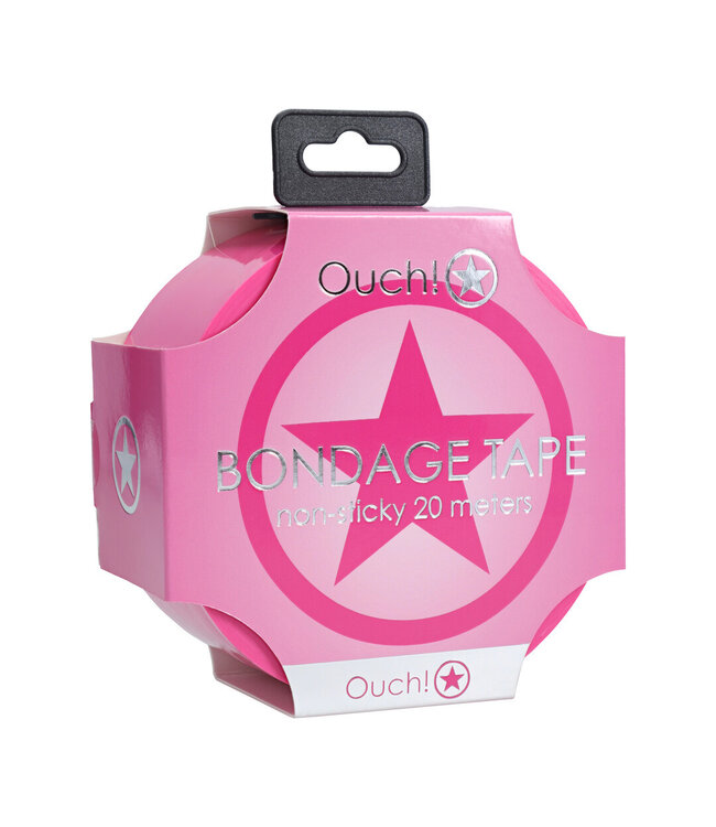 Ouch! Pink PVC Non-Stick Tape 20M - Tangle-Free, Skin-Friendly Fun!