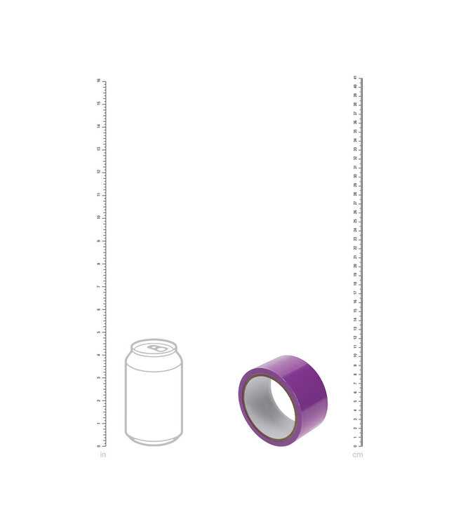 Ouch! Knotenfreies PVC-Nicht-Klebeband Violett 20 m für spielerische Bondage