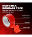 Ouch! Zelfklevend Rood PVC Tape 20M - Zacht, Knoopvrij en Huidvriendelijk