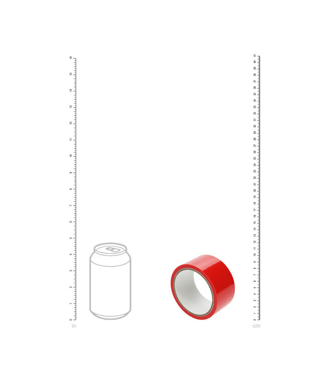 Ouch! Zelfklevend Rood PVC Tape 20M - Zacht, Knoopvrij en Huidvriendelijk