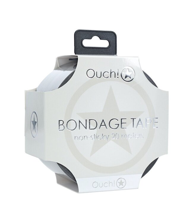 Ouch! Silver PVC Tape 20 M Knoopvrij Voor Bondage En Blinddoeken