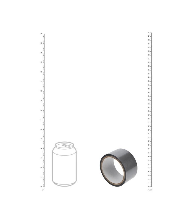 Ouch! PVC Non-Adhesive Bondage Tape 20M - Tangle-Free Silver Fun