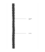 Ouch! Dominantie Nylon Bindtouw 5M Zwart Voor Kinbaku Spel