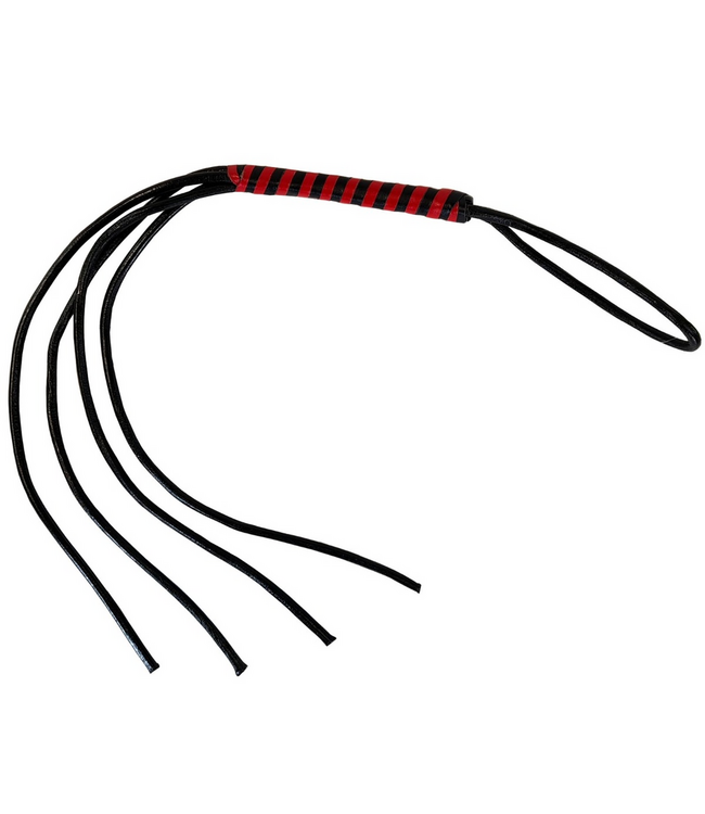 Prowler Red Prowler Impact 14-Tail Flogger Met Rood-Zwart Handvat – 74 cm Zweep