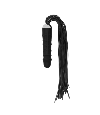 Ouch! Realistische Dildo-Peitsche aus Leder & Silikon für Spielereien