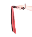 Prowler Red Leren Flogger 84 Cm Zwart Rood Met Geweven Handvat Voor Impact Play