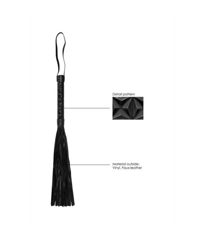 Ouch! Impactzweep 38,5 cm Zwart Met Stevig Handvat En 24 cm Gesels