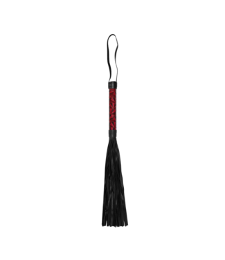 Ouch! OUCH! Red BDSM Whip - 38.5 cm High-Quality Impact Play Tool