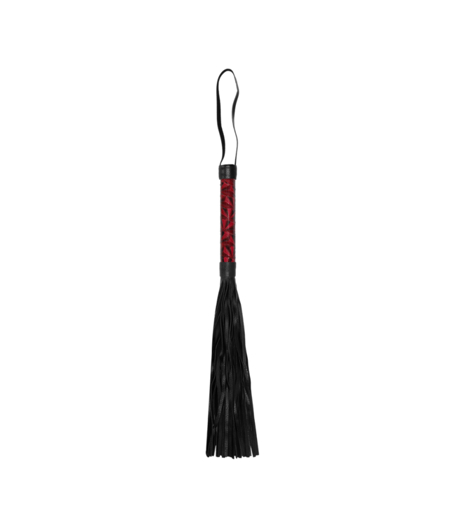 Ouch! Impactzweep Rood 38,5 cm Met Kunstleren Gesels En Stevig Handvat